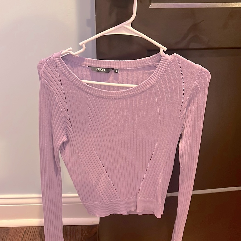 Long Sleeve Purple Shirt